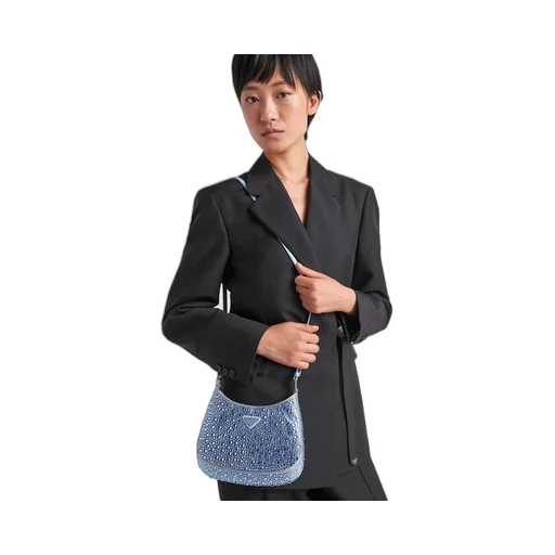 Prada Cleo satin bag with crystals