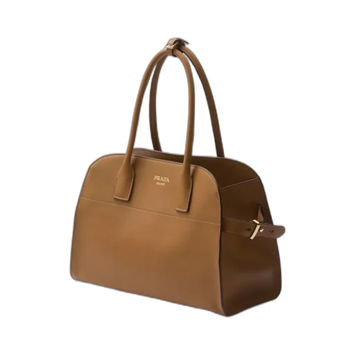 Medium leather tote bag