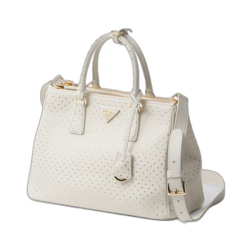 Large Prada Galleria studded leather bag