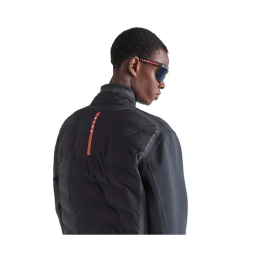 Padded recycled double jersey jacket