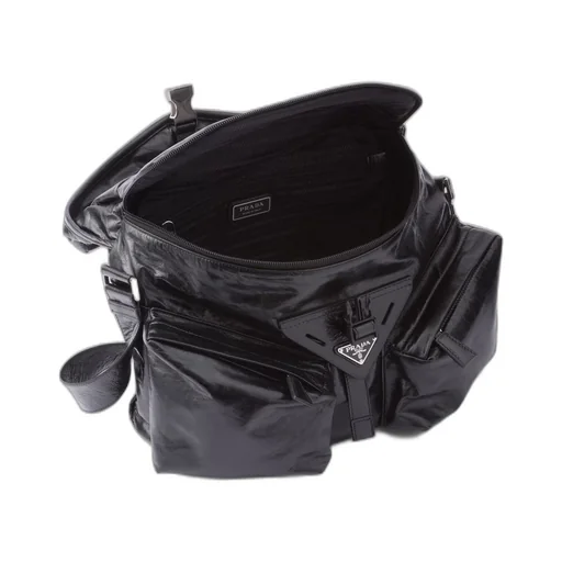 Leather shoulder bag