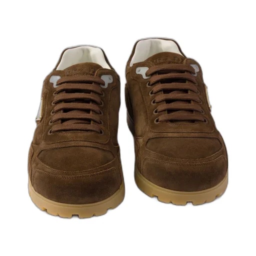Trail faded suede sneakers