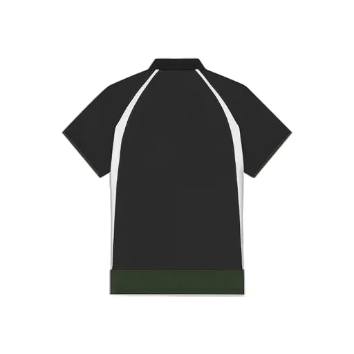 Casual Double Layer Sports Short Sleeve Polo Shirt Black