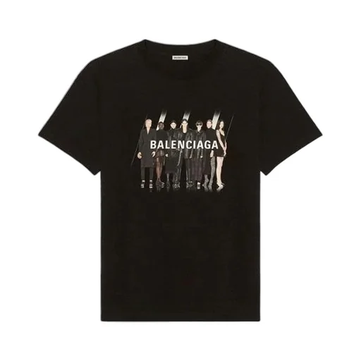 Band Portrait Printing Logo Retro Loose T-Shirt