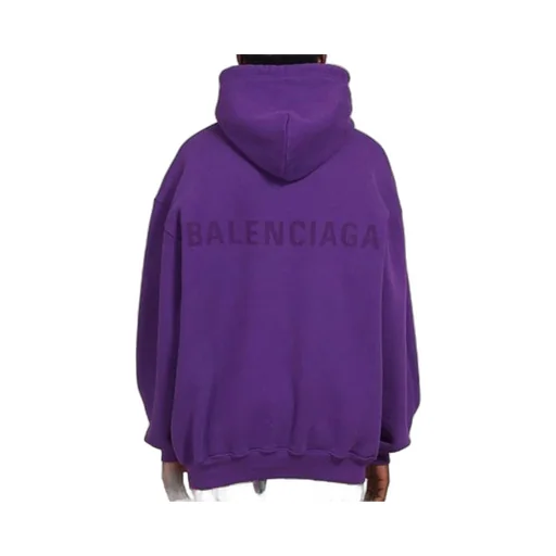 Logo Printing Hoodie Purple