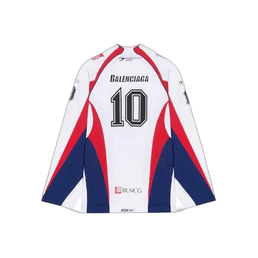 Hockey Sports Mesh Long Sleeves White