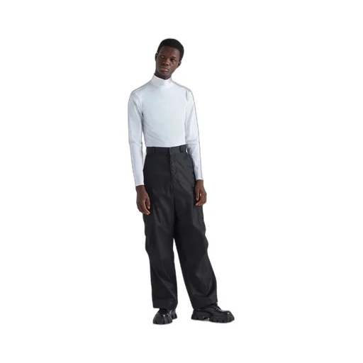 Stretch cotton turtleneck