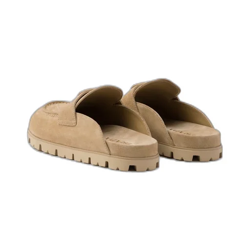 Suede sabots