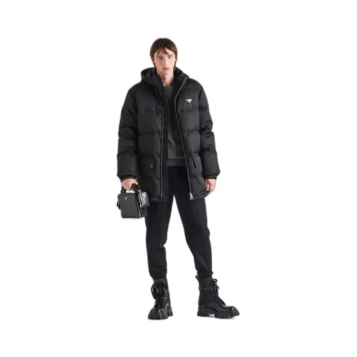 Long Re-Nylon down jacket