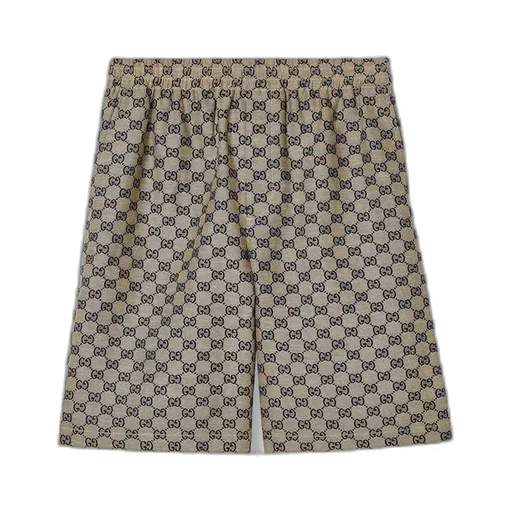 GG linen blend shorts
