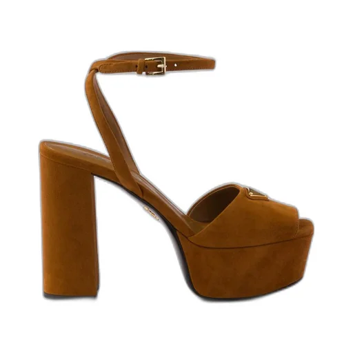 Suede platform sandals