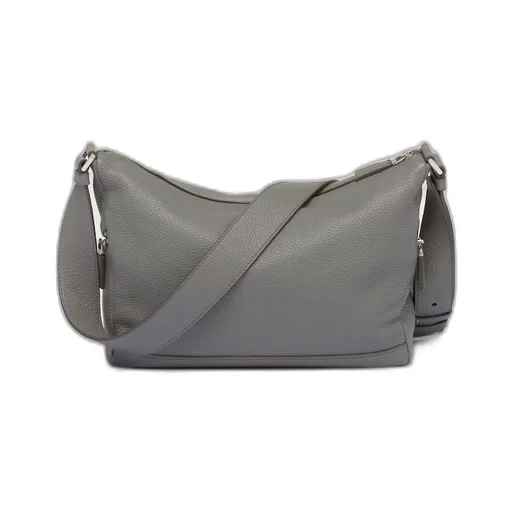Leather bag with shoulder strap