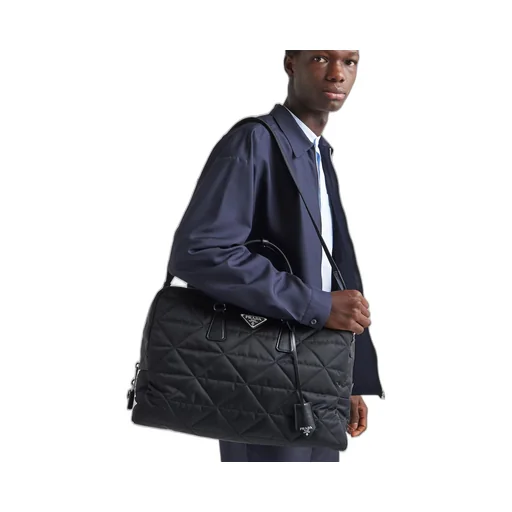 Quilted Re-Nylon travel bag