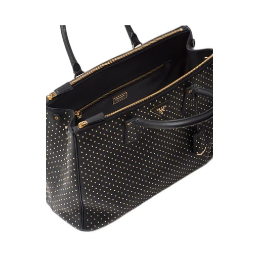 Extra-large Prada Galleria studded leather bag