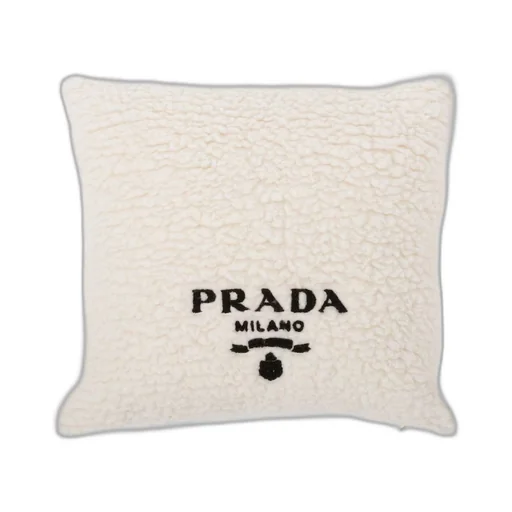 Faux-fur cashmere and wool throw pillow