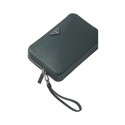 Saffiano Leather Clutch