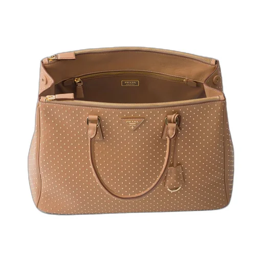 Extra-large Prada Galleria studded leather bag