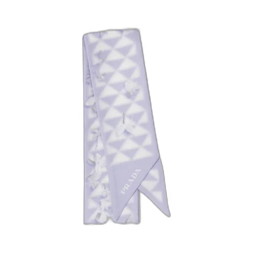 Printed twill scarf
