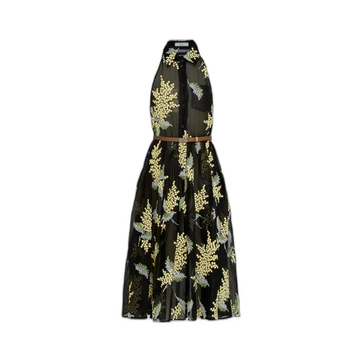 Embroidered organza dress