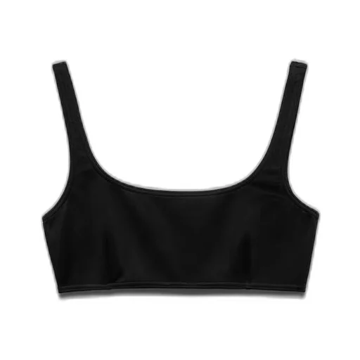 Interlock fabric bikini top