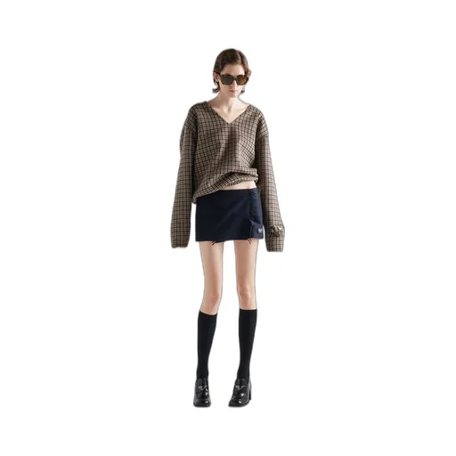 Cashmere miniskirt