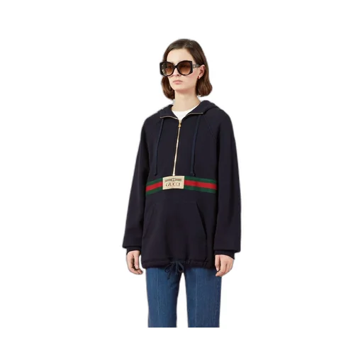 Web with vintage Gucci logo sweatshirt