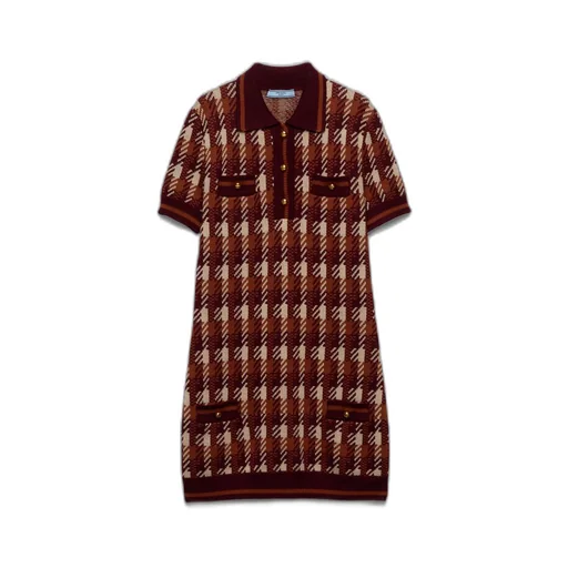 Wool knit mini-dress