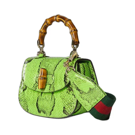 Gucci Bamboo 1947 mini python bag