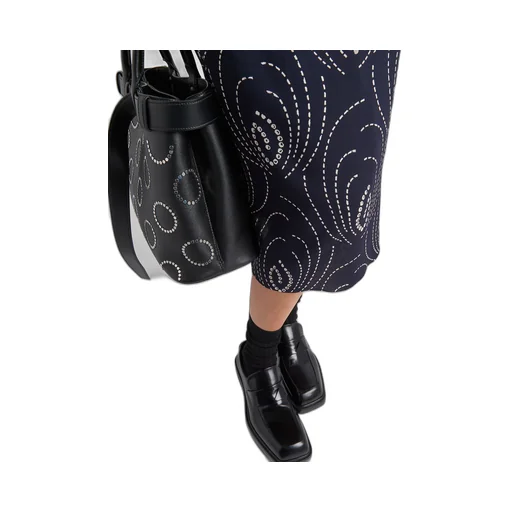 Printed sablé skirt