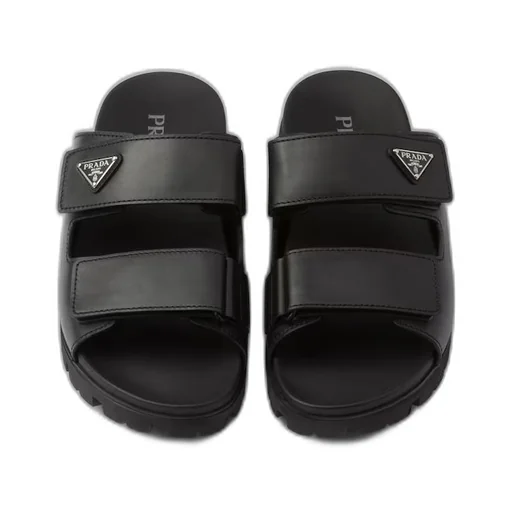 Leather strap sandals