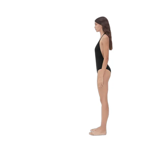 Stretch Nylon Halter Neck Swimsuit
