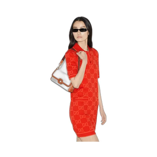 GG cotton polo dress