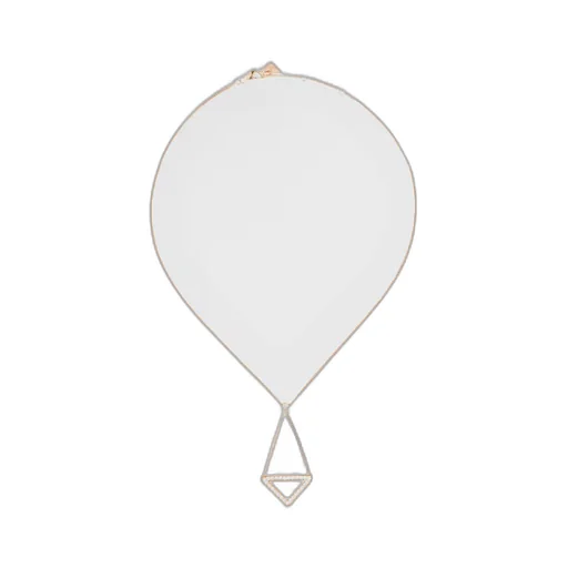 Eternal Gold cut-out pendant necklace in yellow gold with diamonds
