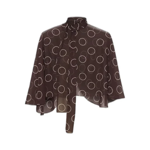 Print silk cape