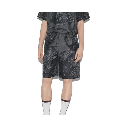 Gucci flora and fauna print silk shorts