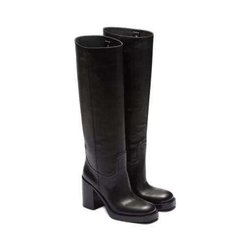 Leather boots