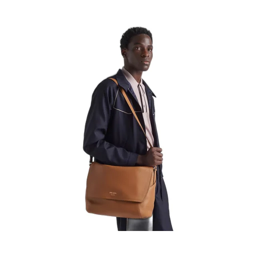 Large leather shoulder bag