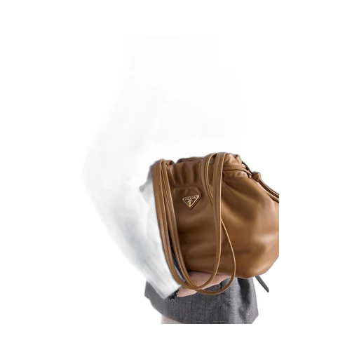 Nappa leather shoulder bag