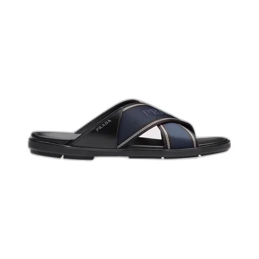 Leather and Re-Nylon sandals