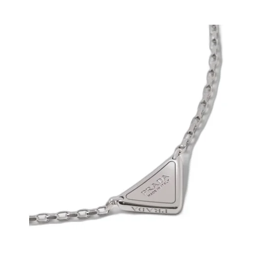 Eternal Gold micro triangle pendant necklace in white gold and diamonds