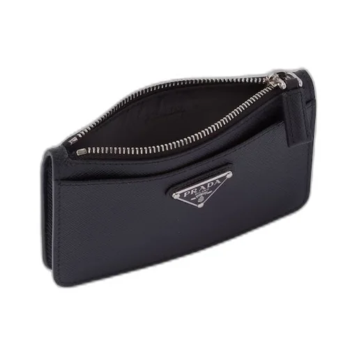 Saffiano leather card holder