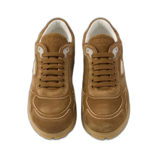 Faded suede sneakers