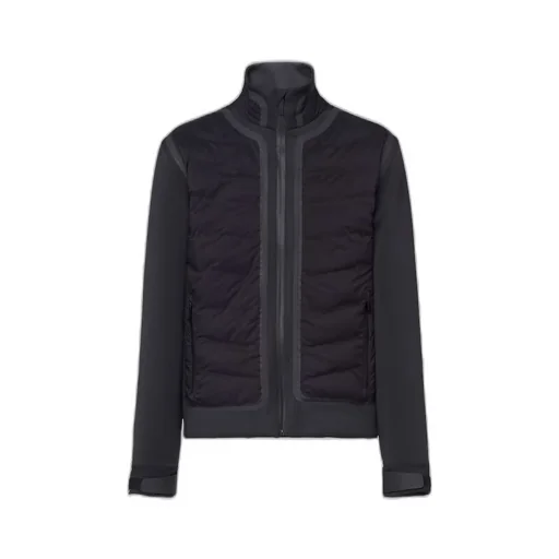 Padded recycled double jersey jacket