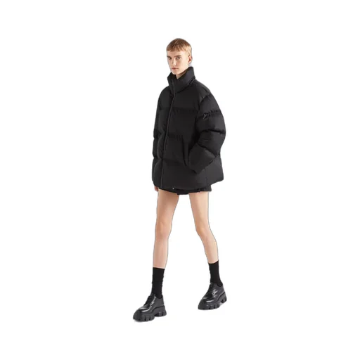 Oversized Re-Nylon down jacket