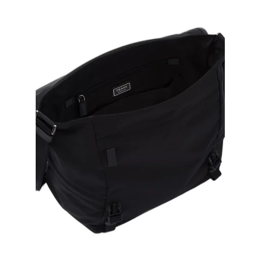 Re-Nylon and Saffiano leather shoulder bag