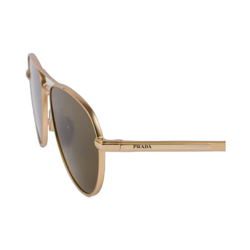 Sunglasses with iconic metal plaque