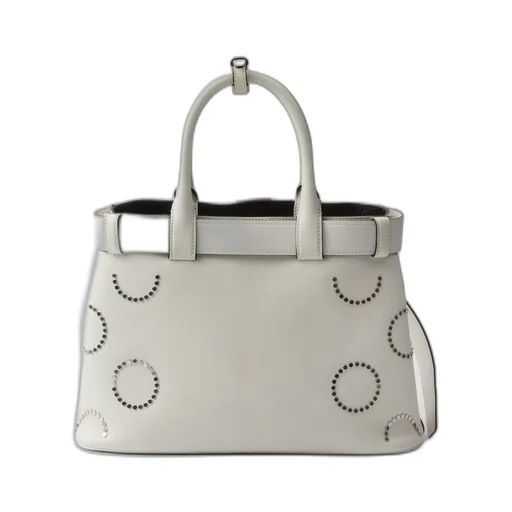 Prada Buckle medium leather bag with appliqués