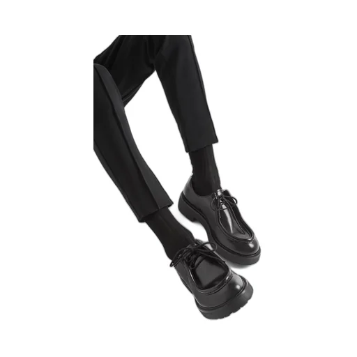 Diapason opaque brushed leather lace-up shoes