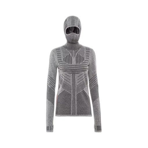 Tech Rec Re-Nylon piqué top with ski mask