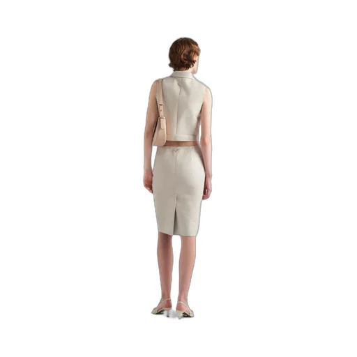 Stretch nappa leather vest